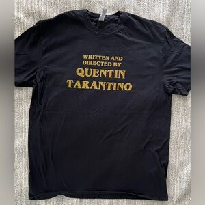 Men’s Size 2XL Written & Directed by Quentin Tarantino Black T-shirt
